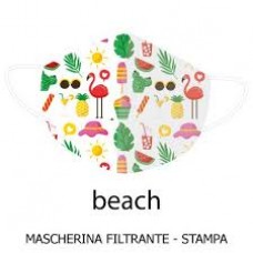 Mascherina bimbi filtrante 3 strati PAMBABY beach